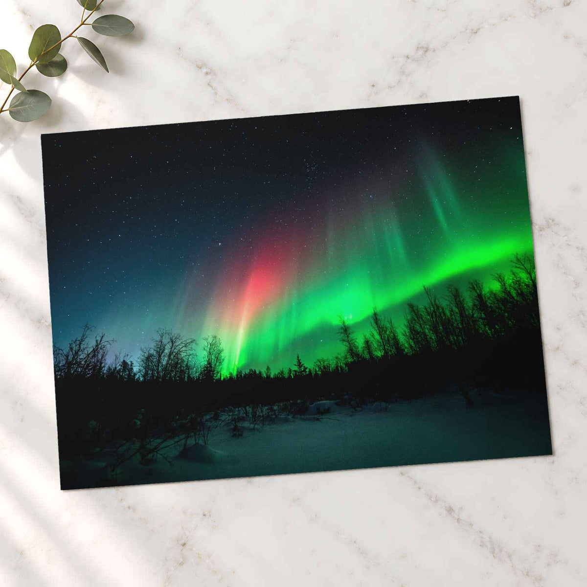 Aurora Borealis in Yellowknife, Canada Alberta Photographic Art Print (7 Sizes)