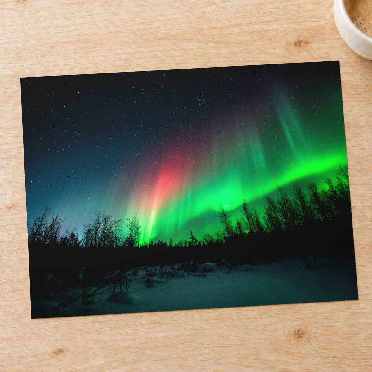 Aurora Borealis in Yellowknife, Canada Alberta Photographic Art Print (7 Sizes)
