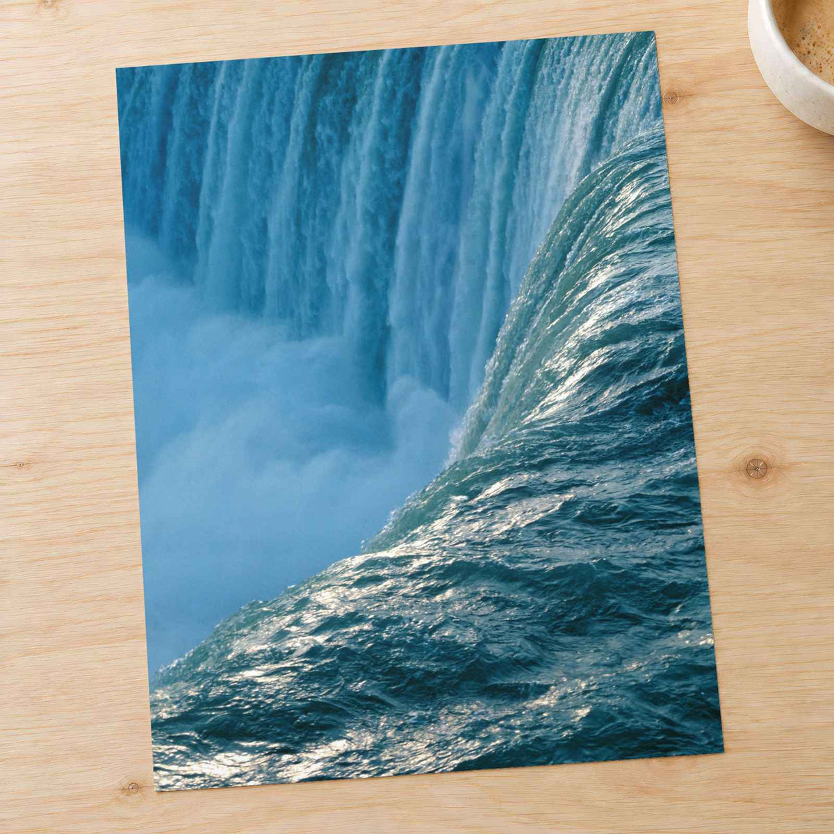 Niagara Falls Close Up Photo Print Wall Decor