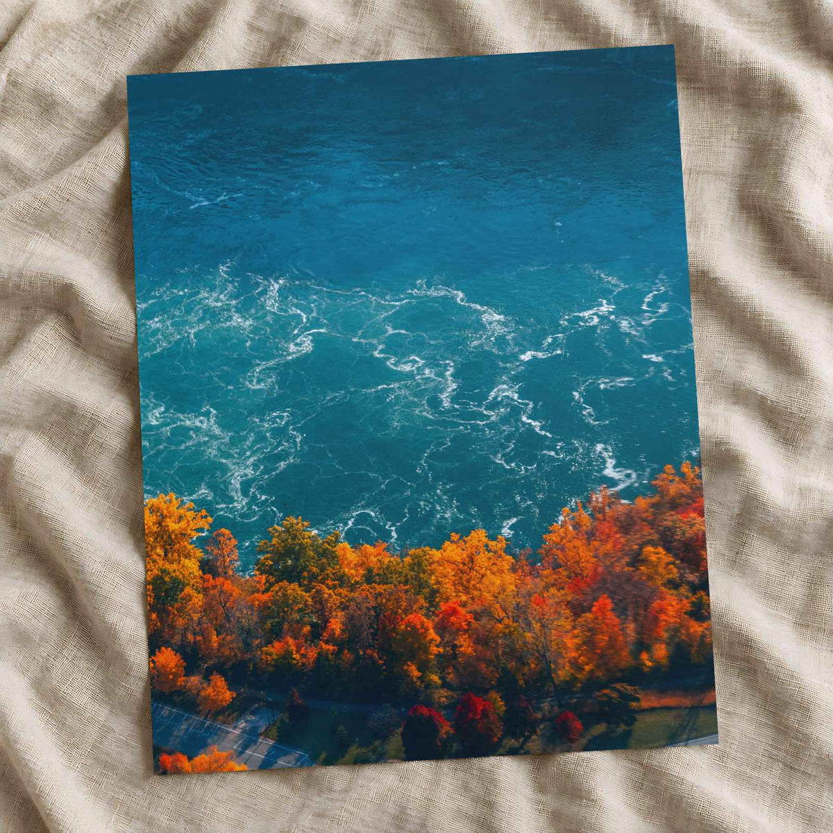 Niagara Falls Autumn Foliage Photographic Art Print (7 Sizes) - Satin Luster
