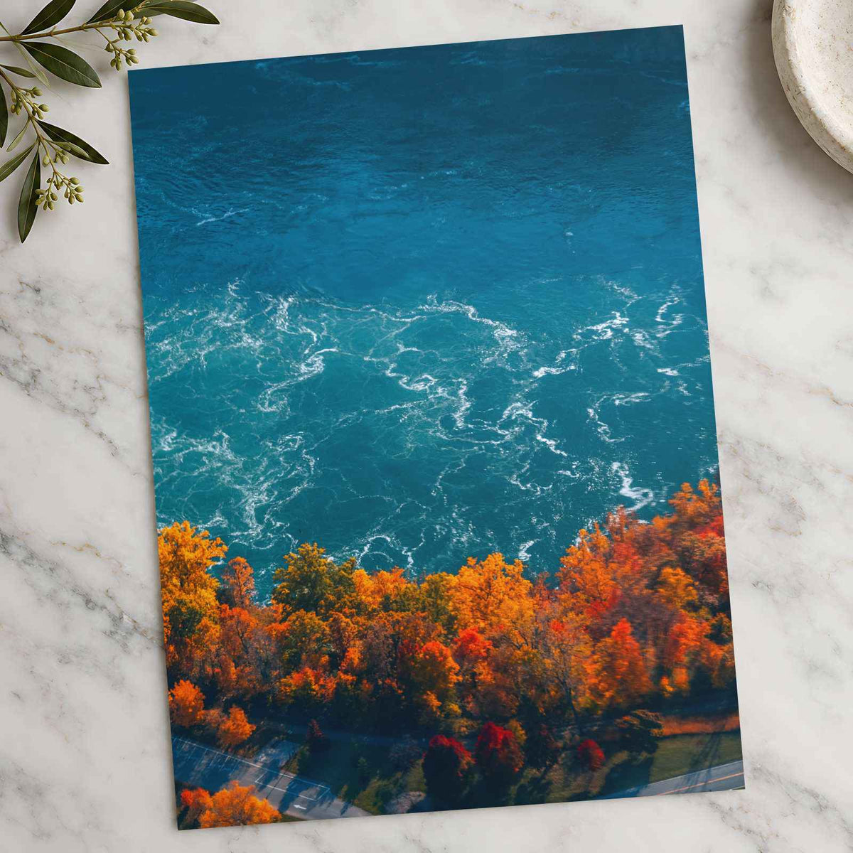 Niagara Falls Autumn Foliage Photographic Art Print (7 Sizes) - Satin Luster