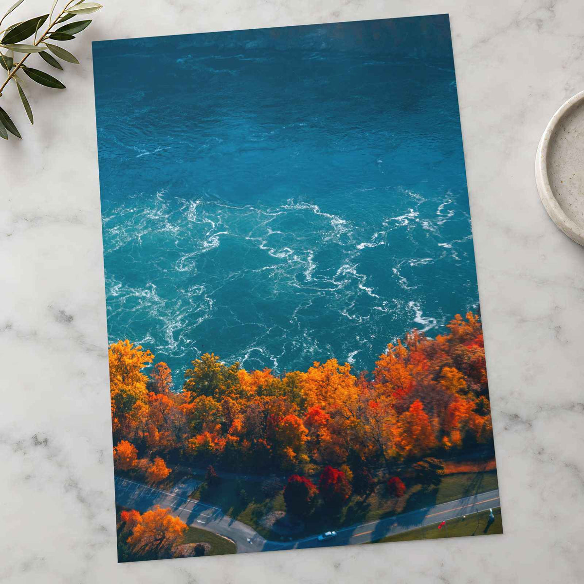 Niagara Falls Autumn Foliage Photographic Art Print (7 Sizes) - Satin Luster
