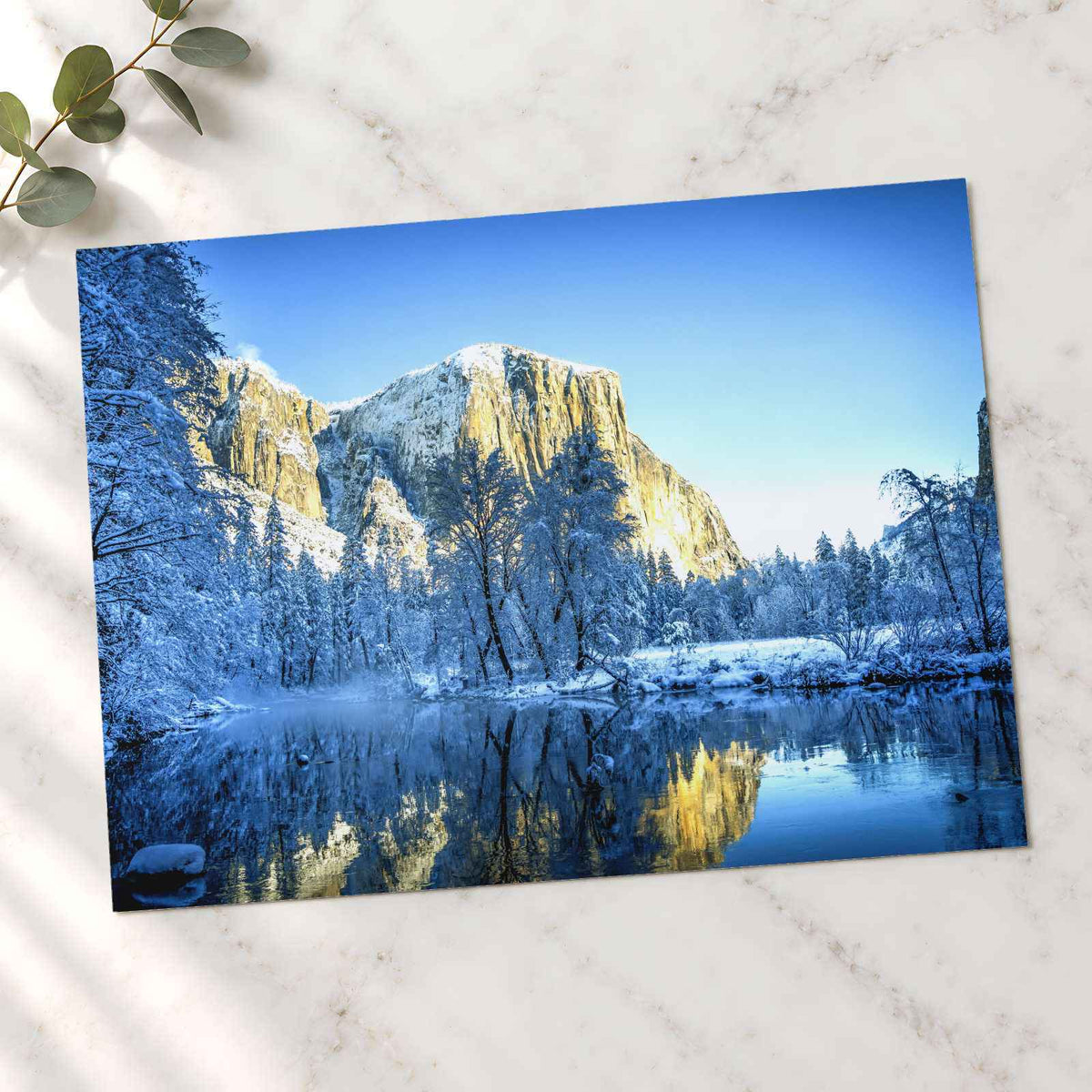 Yosemite National Park in Winter California Photo Wall Art (7 Sizes) - Frameable
