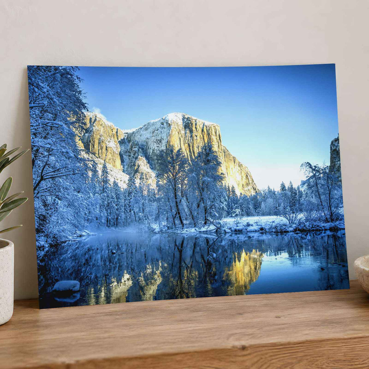Yosemite National Park in Winter California Photo Wall Art (7 Sizes) - Frameable