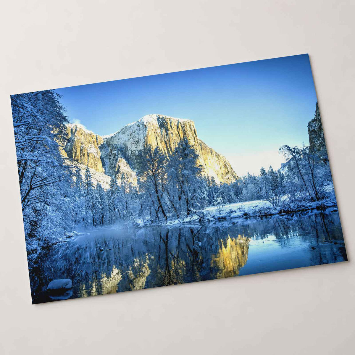 Yosemite National Park in Winter California Photo Wall Art (7 Sizes) - Frameable