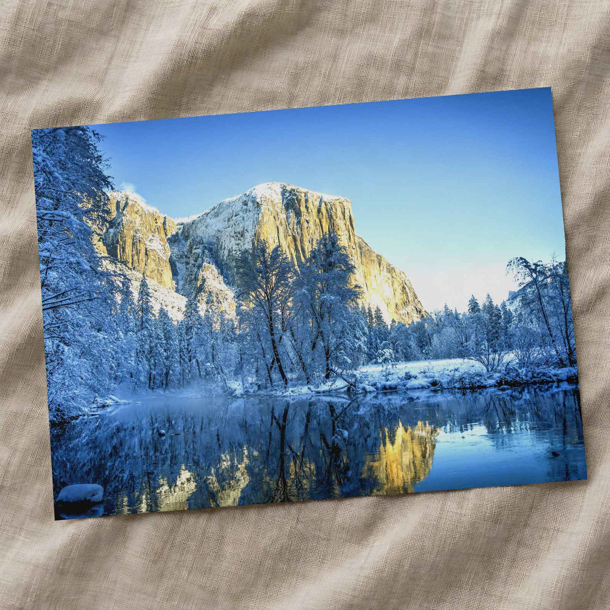 Yosemite National Park in Winter California Photo Wall Art (7 Sizes) - Frameable