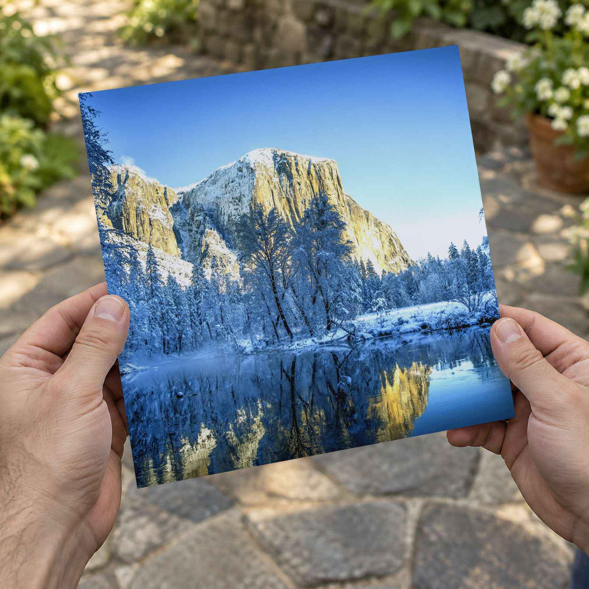 Yosemite National Park in Winter California Photo Wall Art (7 Sizes) - Frameable