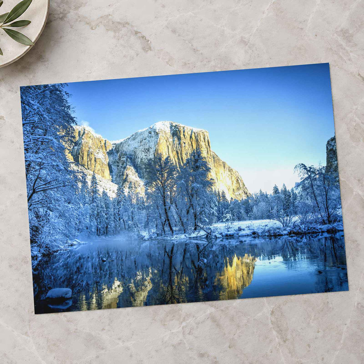 Yosemite National Park in Winter California Photo Wall Art (7 Sizes) - Frameable