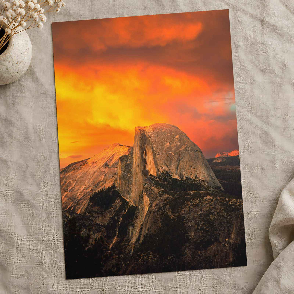 Half Dome at Sunset in Yosemite National Park California Photo Print (7 Sizes)