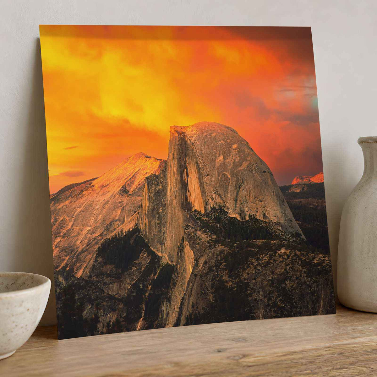 Half Dome at Sunset in Yosemite National Park California Photo Print (7 Sizes)