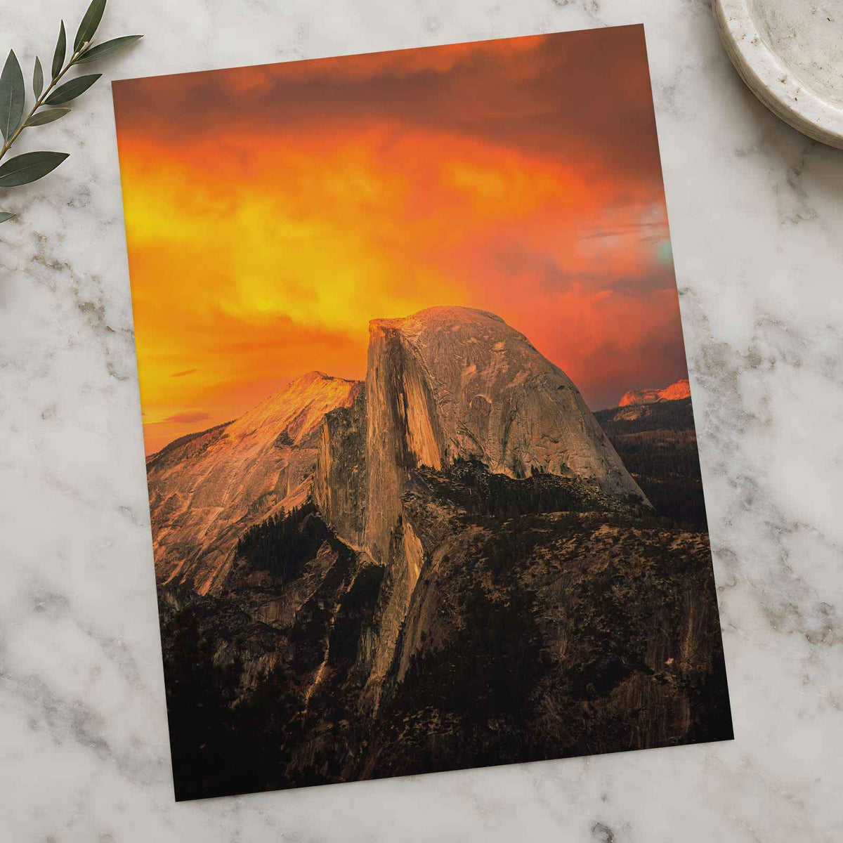 Half Dome at Sunset in Yosemite National Park California Photo Print (7 Sizes)