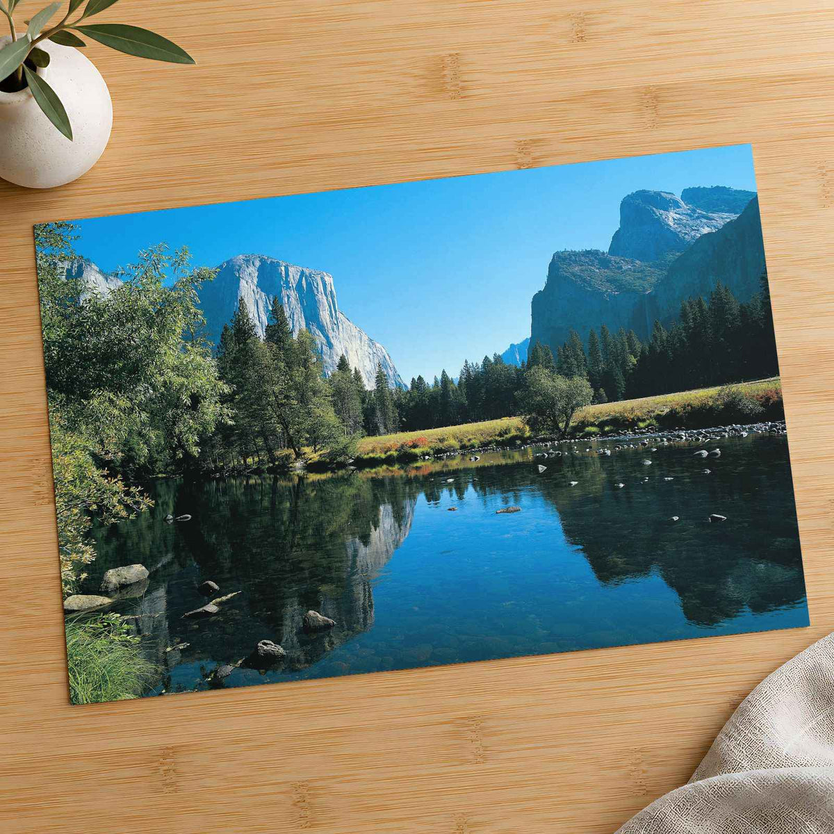 Lake at Yosemite National Park California Photo Wall Print (7 Sizes) - Frameable