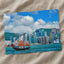 Red Junk Boat Victoria Harbor Hong Kong Photo Wall Art (7 Sizes) - Satin Luster