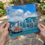 Red Junk Boat Victoria Harbor Hong Kong Photo Wall Art (7 Sizes) - Satin Luster