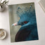 Close Up of Bird with Red Eyes Photo Print (7 Sizes) - High Quality