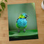 Colorful Bird Perched on Top of Green Leaf by Molly the Cat Photo Print Wall Decor