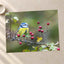 Eurasian Blue Tit with Berries Photo Wall Print (7 Sizes) - Ready to Frame