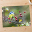 Eurasian Blue Tit with Berries Photo Wall Print (7 Sizes) - Ready to Frame