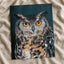 Close Up of Owl with Orange Eyes Photo Print (7 Sizes) - Frameable