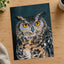 Close Up of Owl with Orange Eyes Photo Print (7 Sizes) - Frameable