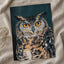 Close Up of Owl with Orange Eyes Photo Print (7 Sizes) - Frameable