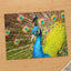 Close Up of Peacock with Its Feathers Open Photographic Art Print (7 Sizes)