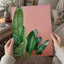 Tropical Plant Against a Pink Wall Photographic Art Print (7 Sizes) - Frameable