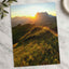Sun Setting Over a Grassy Hill Photo Wall Print (7 Sizes) - Crisp Detail