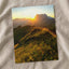 Sun Setting Over a Grassy Hill Photo Wall Print (7 Sizes) - Crisp Detail