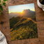 Sun Setting Over a Grassy Hill by Ales Krivec Photo Print Wall Decor