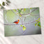 Small Orange Bird Perched on Tree Branch Photo Print (7 Sizes) - Heavyweight
