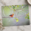 Small Orange Bird Perched on Tree Branch Photo Print (7 Sizes) - Heavyweight