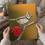 Crested Tit Perched with Red Berries Photo Print (7 Sizes) - Satin Luster