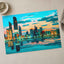 Abu Dhabi Skyline at Sunset, UAE Photo Print (7 Sizes) - Heavyweight