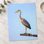 Grey Heron Stands Perched on Metal Structure Photographic Art Print (7 Sizes)