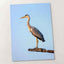 Grey Heron Stands Perched on Metal Structure Photographic Art Print (7 Sizes)
