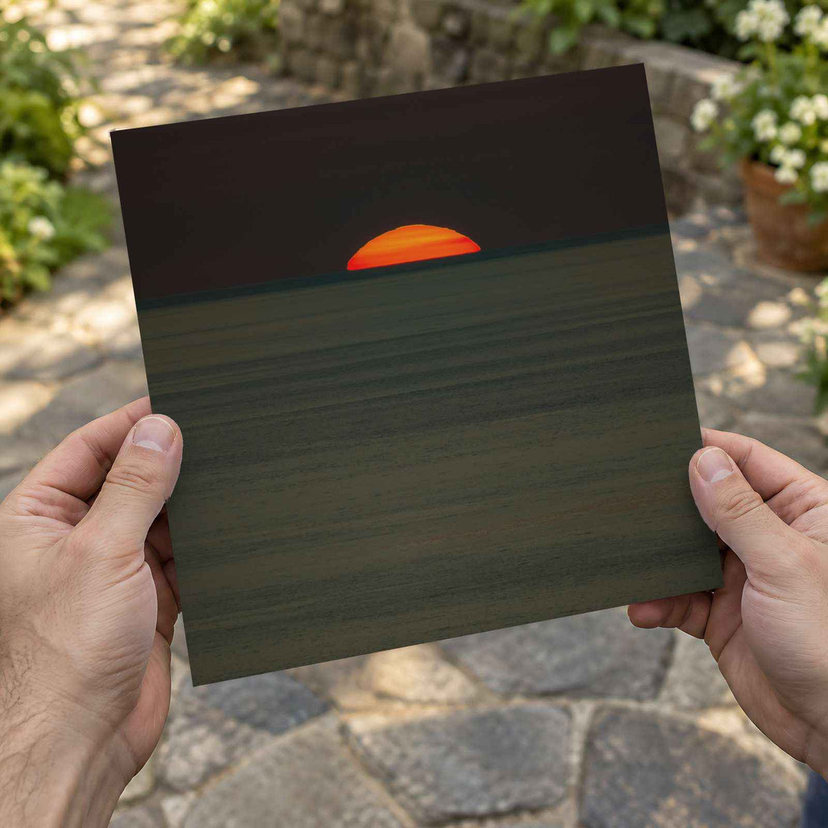 Dark Water with Sunset in Background Photo Print (7 Sizes) - Shipped Flat