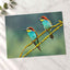 Two Colorful European Bee-Eaters Photography Print (7 Sizes) - High Quality