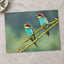 Two Colorful European Bee-Eaters Photo Print Wall Decor