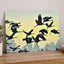 Flock of Cranes Flying Against Yellow Sky Photo Print (7 Sizes) - Printed in USA