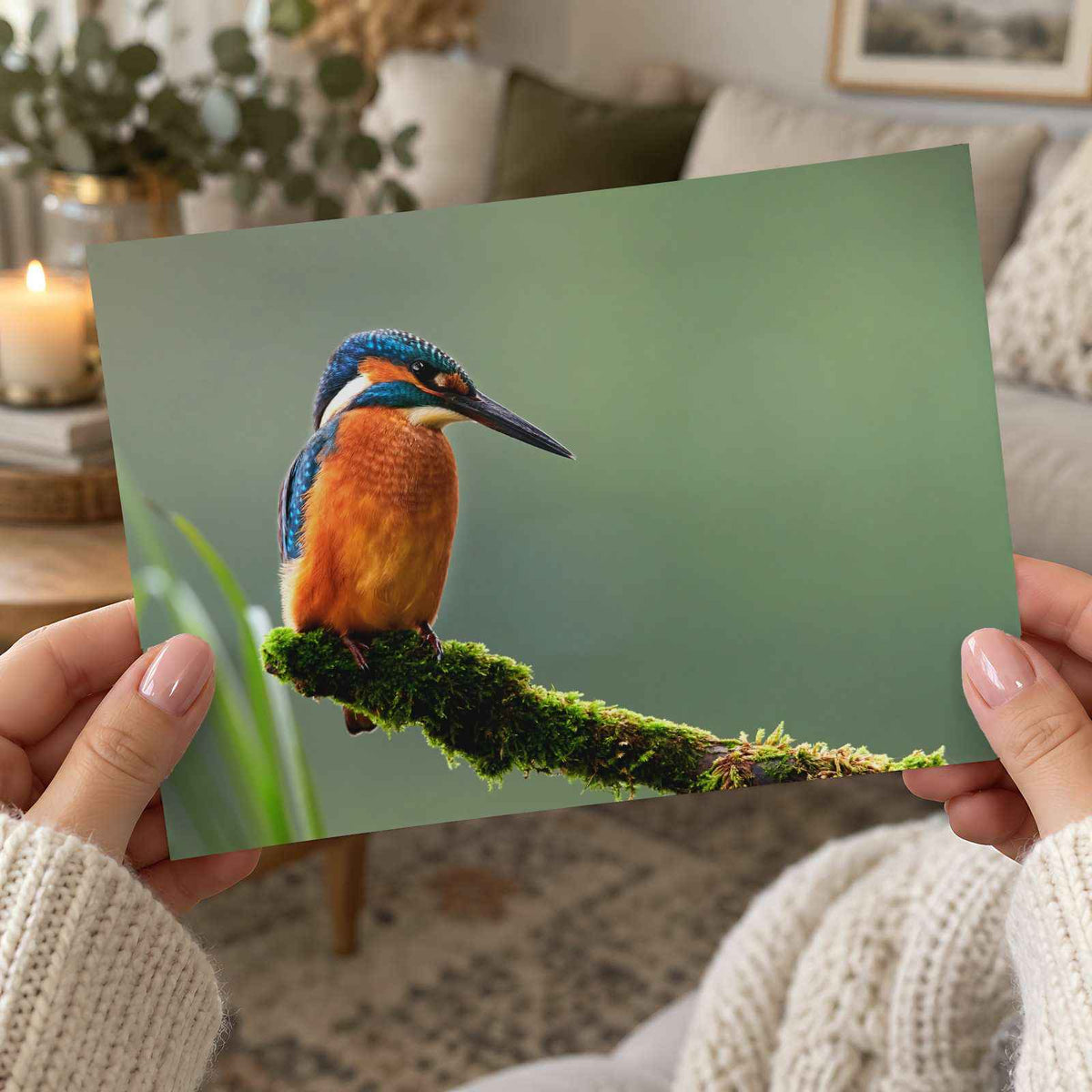 Beautiful and Colorful Kingfisher Photography Print (7 Sizes) - Printed in USA