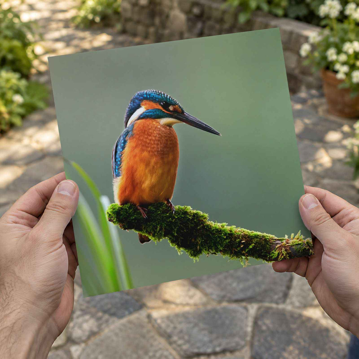Beautiful and Colorful Kingfisher Photography Print (7 Sizes) - Printed in USA