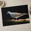 White and Gray Bird Pigeon on Log Photographic Art Print (7 Sizes) - Heavyweight