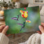 Two Hummingbirds Feeding Photographic Art Print (7 Sizes) - Frameable
