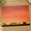 Elephant Silhouette at Sunset Photo Print (7 Sizes) - High Quality