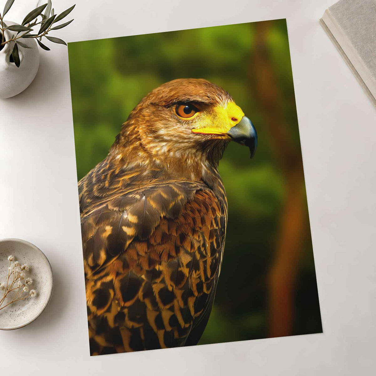 Close-Up of Raptor Bird Photography Print (7 Sizes) - Printed in USA