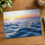 Sun Setting Over Ocean on Golden Photo Wall Print (7 Sizes) - Shipped Flat