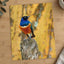 Starling Resting on Piece of Wood in Kenya Photo Wall Print (7 Sizes)