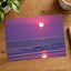 Sun Setting Over Ocean with Violet Sky Photography Print (4 Sizes) - Heavyweight