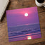 Sun Setting Over Ocean with Violet Sky Photography Print (4 Sizes) - Heavyweight